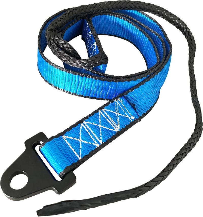 SUONE Plow Strap for ATV UTV Winch 64 Inch,4800lb High Tensile Strength，Heavy Duty Snow Plow Lift Strap for Standard or Wide Winches - Image 1